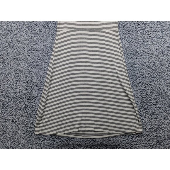 Boston Proper Knot Front V Neck Dress Womens S Knee Length Striped Casual Gray - Picture 6 of 12